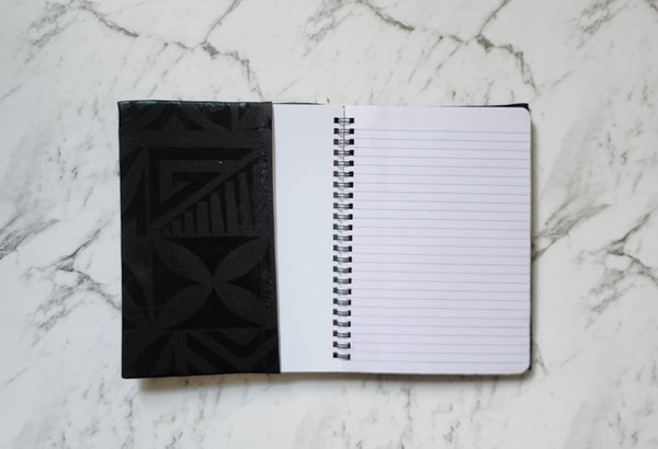 Black Hand Painted Journal - Measina Treasures of Samoa