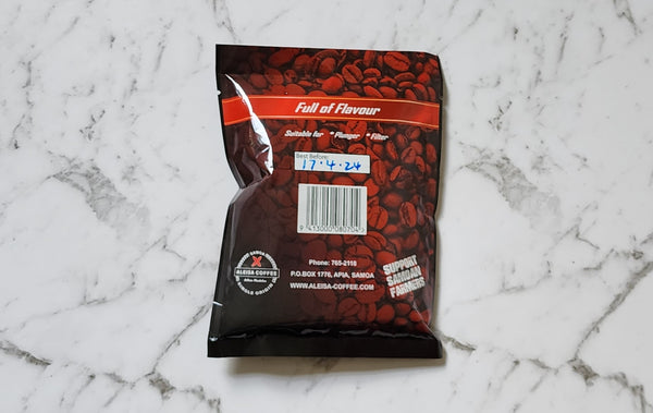 Aleisa Dark Roast Ground Coffee 100g - Measina Treasures of Samoa