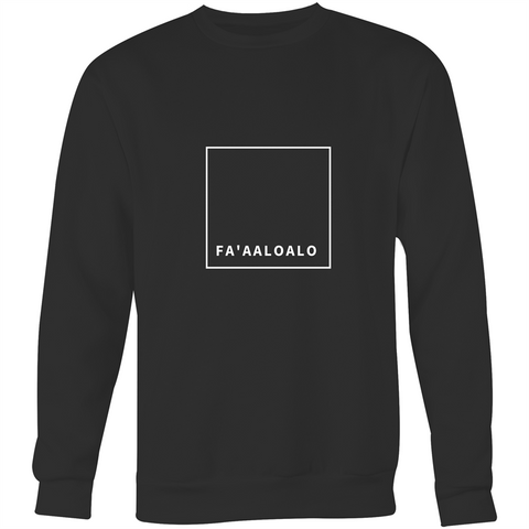 Faaaloalo White AS Colour Box - Crew Neck Jumper Sweatshirt - Measina Treasures of Samoa