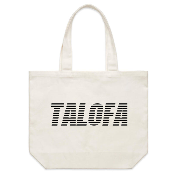 Talofa Shoulder Canvas Tote Bag - Measina Treasures of Samoa
