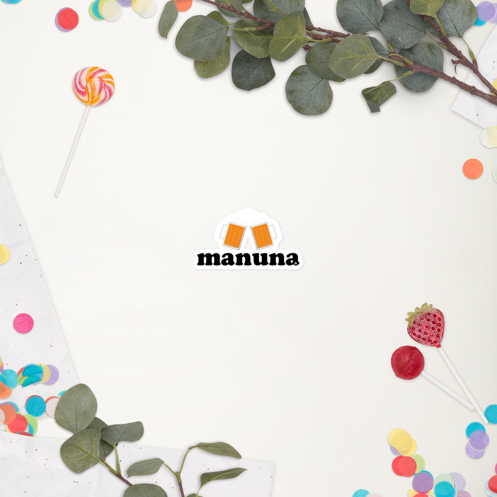 Manuna Bubble-free sticker USA - Measina Treasures of Samoa