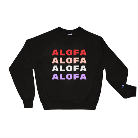 Alofa Champion Sweatshirt USA - Measina Treasures of Samoa