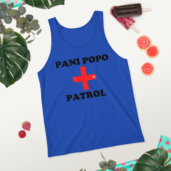 Pani Popo Patrol Unisex Tank Top USA - Measina Treasures of Samoa