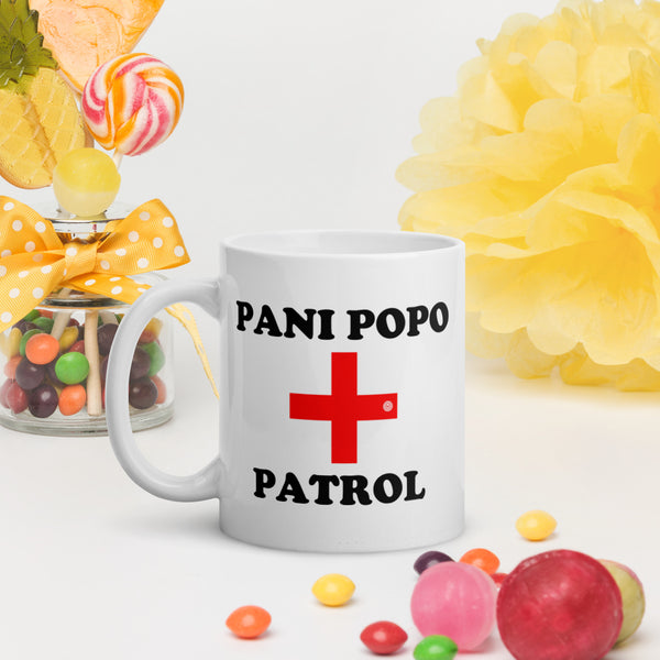 Pani Popo Patrol White glossy mug US - Measina Treasures of Samoa